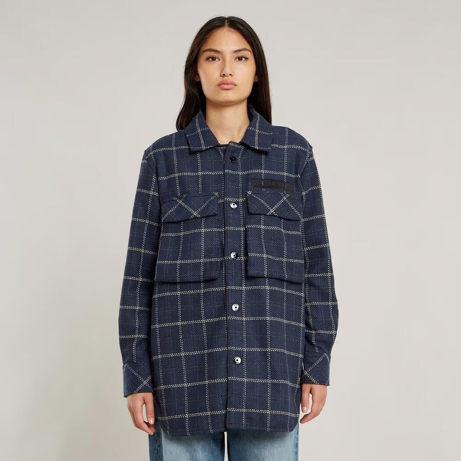 G-Star RAW Regular Boyfriend Overshirt Meerkleurig Dames - Foto 1