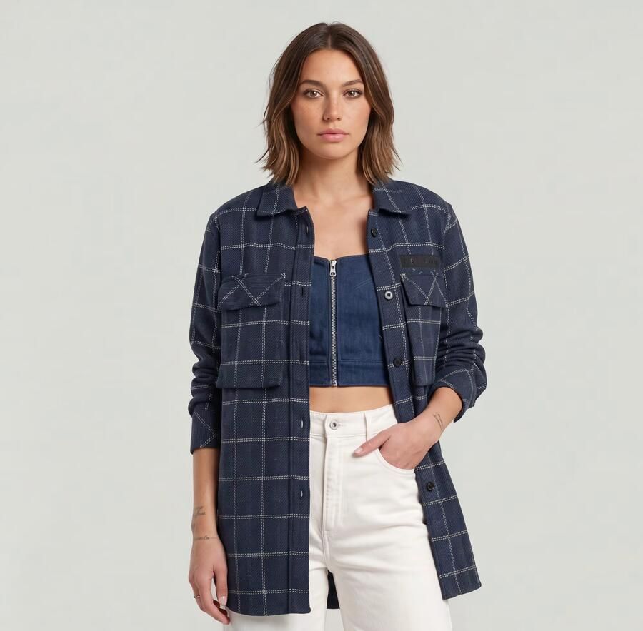 G-Star RAW Regular Boyfriend Overshirt Meerkleurig Dames - Foto 4