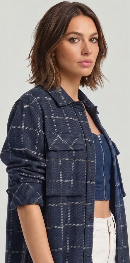 G-Star RAW Regular Boyfriend Overshirt Meerkleurig Dames - Foto 7