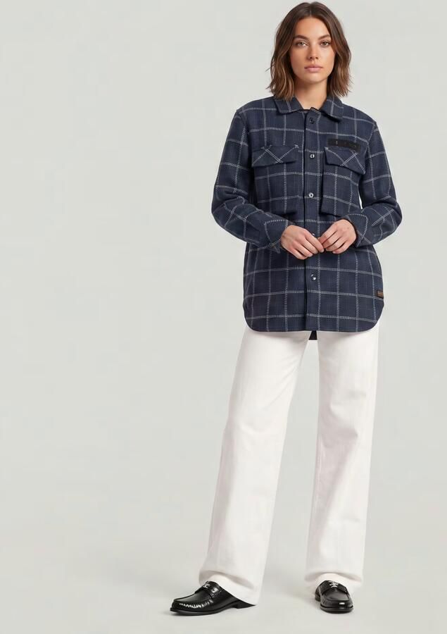 G-Star RAW Regular Boyfriend Overshirt Meerkleurig Dames - Foto 5