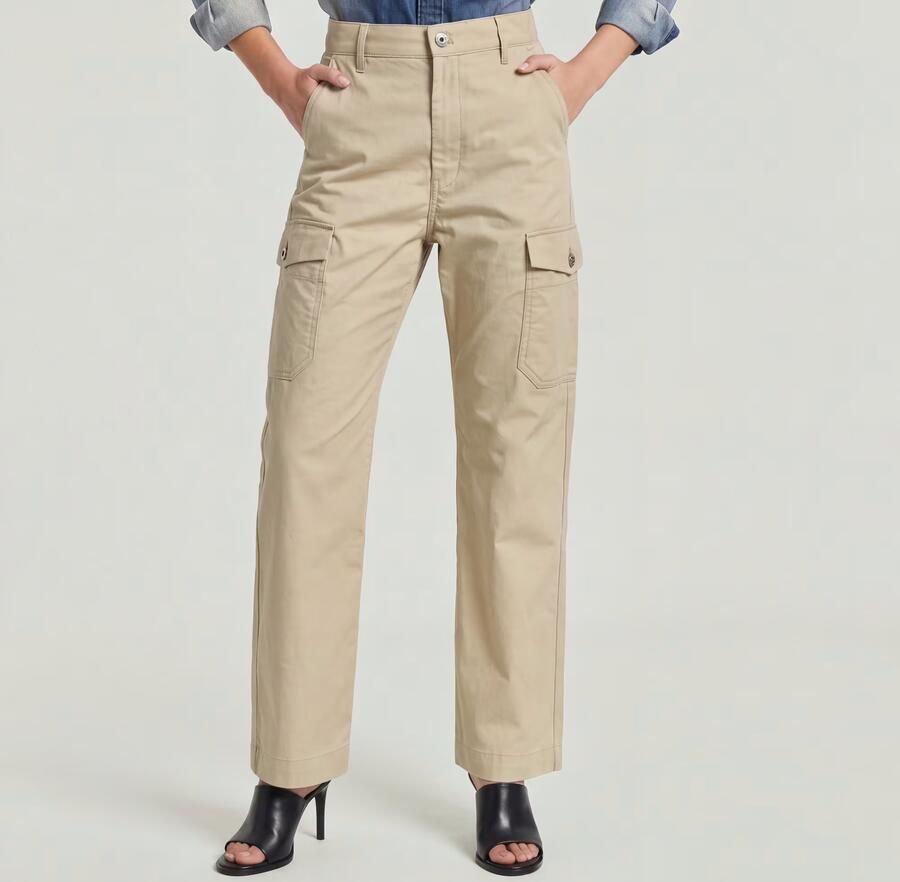 G-Star RAW Regular Cargo Broek Beige Dames - Foto 4