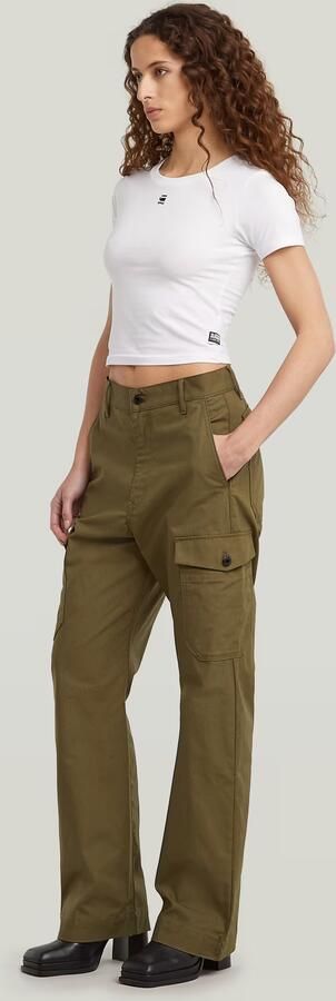 G-Star RAW Regular Cargobroek Groen Dames - Foto 4