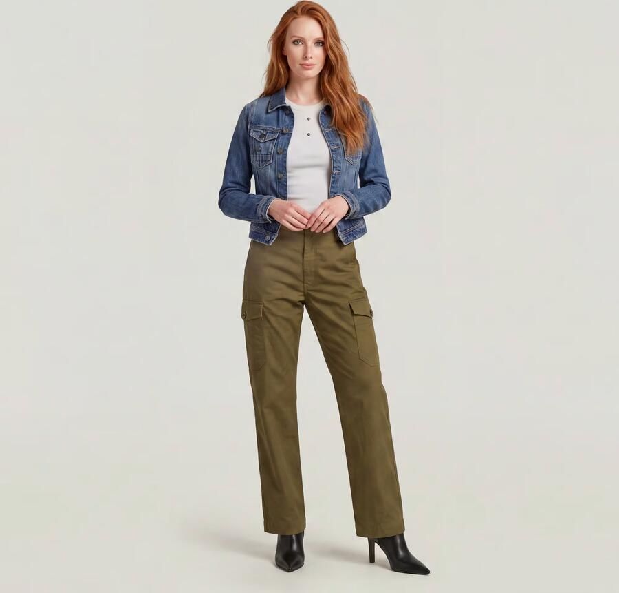 G-Star RAW Regular Cargobroek Groen Dames - Foto 6