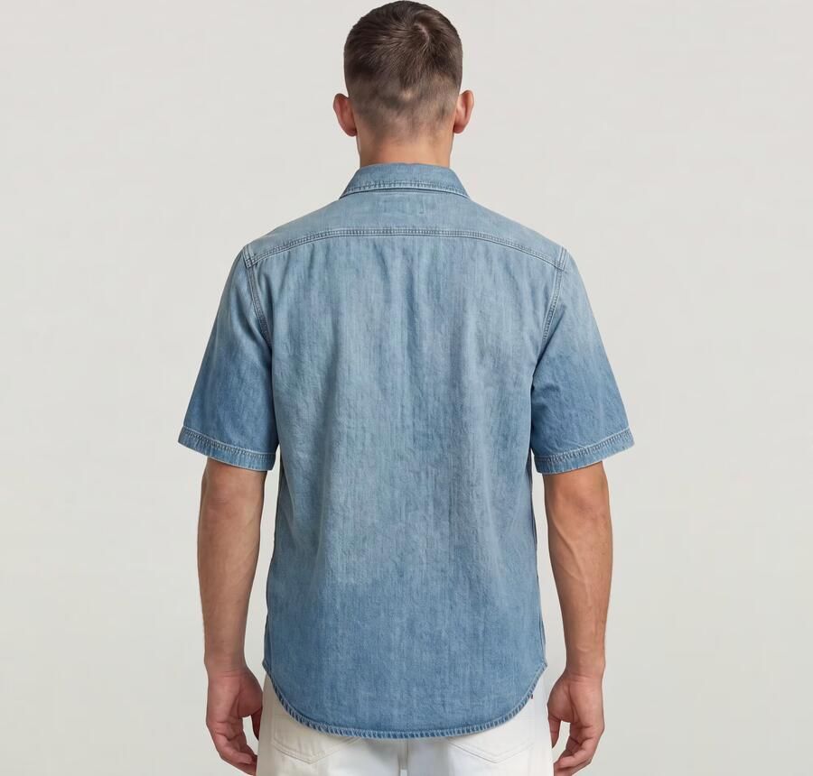 G-Star Raw Regular fit jeansoverhemd met 1 2-mouwen - Foto 7