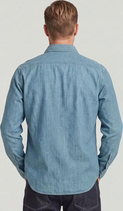 G-Star RAW Regular Denim Shirt Lichtblauw Heren - Foto 9