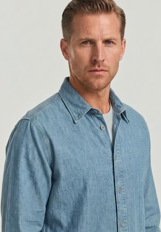 G-Star RAW Regular Denim Shirt Lichtblauw Heren - Foto 8
