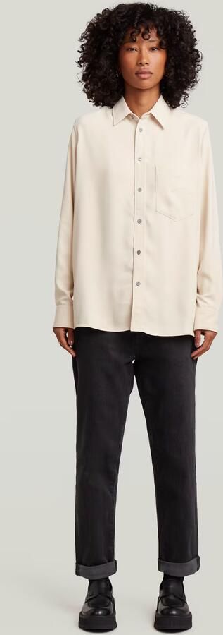 G-Star RAW Regular Long Sleeve Shirt Wit Dames - Foto 7