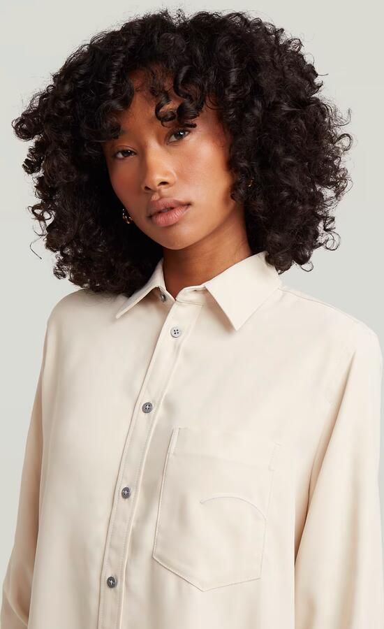 G-Star RAW Regular Long Sleeve Shirt Wit Dames - Foto 4