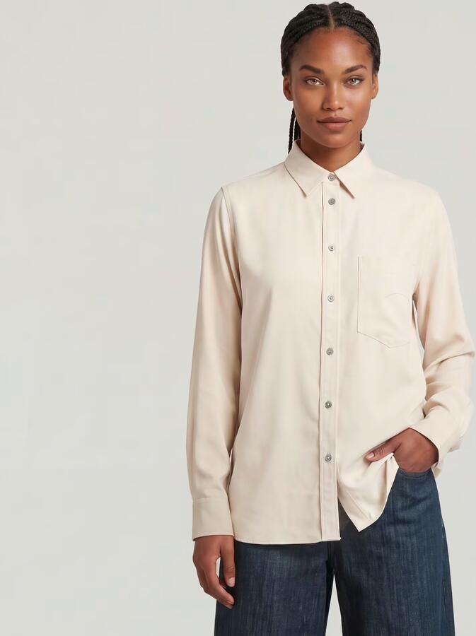 G-Star RAW Regular Long Sleeve Shirt Wit Dames - Foto 3