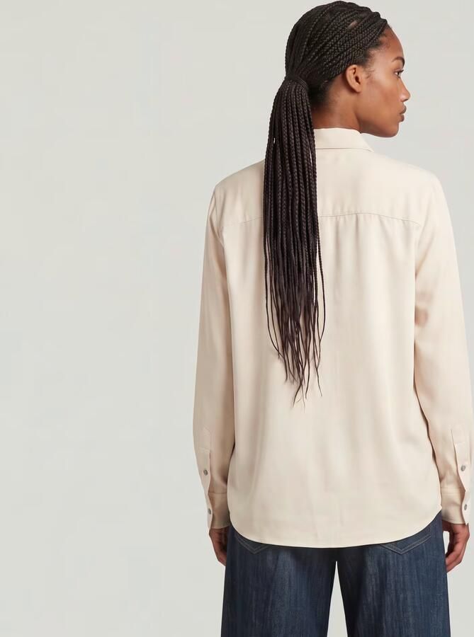 G-Star RAW Regular Long Sleeve Shirt Wit Dames - Foto 4