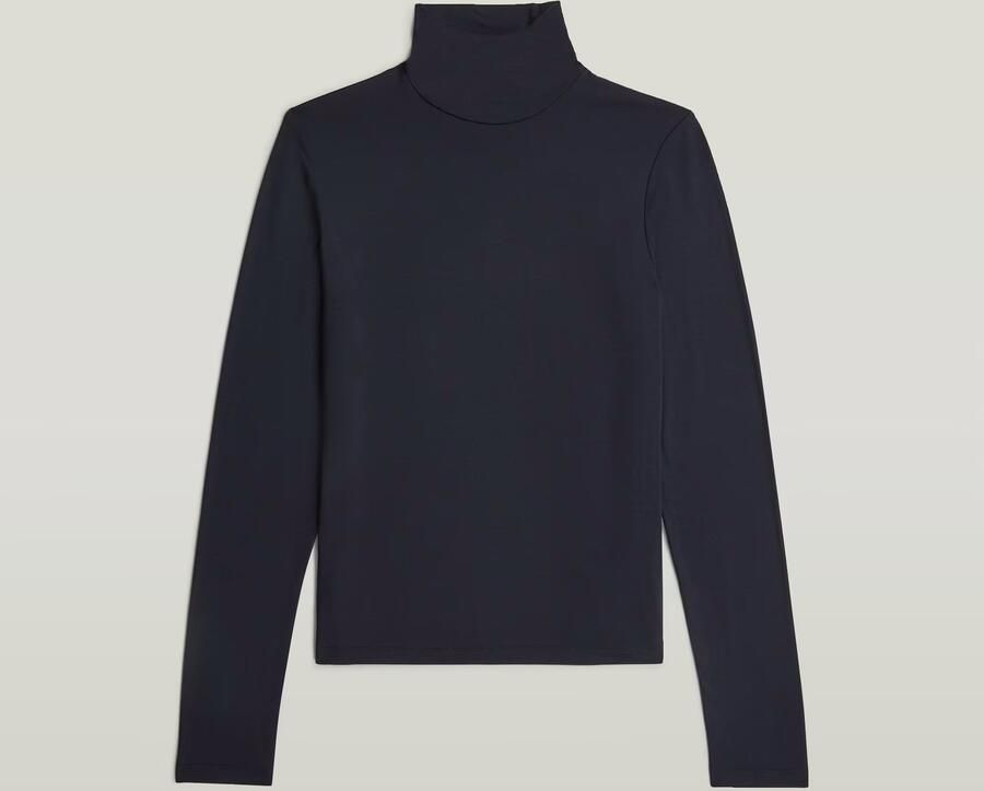 G-Star RAW Regular Mock T-shirt Donkerblauw Dames - Foto 3