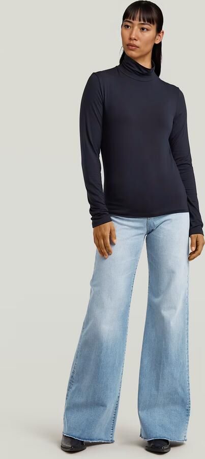 G-Star RAW Regular Mock T-shirt Donkerblauw Dames - Foto 5