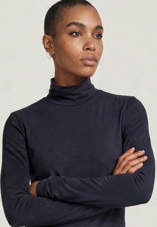 G-Star RAW Regular Mock T-shirt Donkerblauw Dames - Foto 3