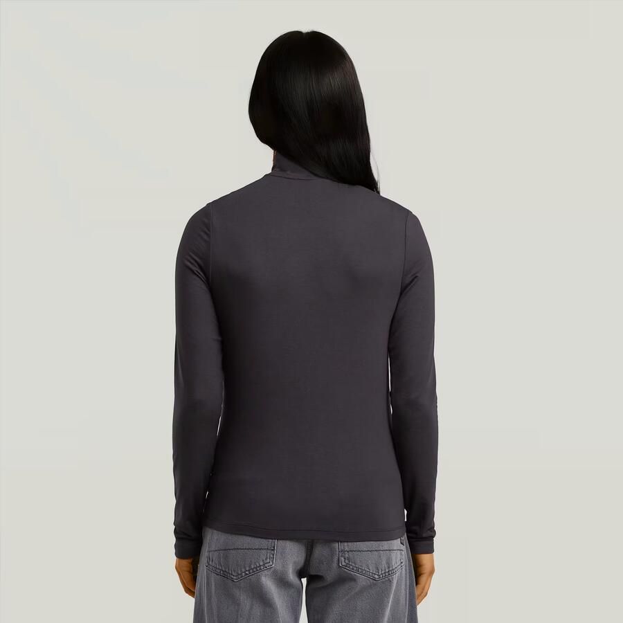 G-Star RAW Regular Mock T-shirt Zwart Dames - Foto 2