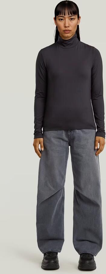 G-Star RAW Regular Mock T-shirt Zwart Dames - Foto 6