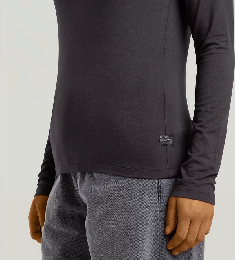 G-Star RAW Regular Mock T-shirt Zwart Dames - Foto 3