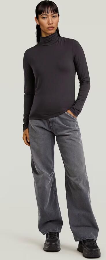 G-Star RAW Regular Mock T-shirt Zwart Dames - Foto 5