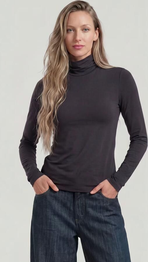 G-Star RAW Regular Mock T-shirt Zwart Dames - Foto 5
