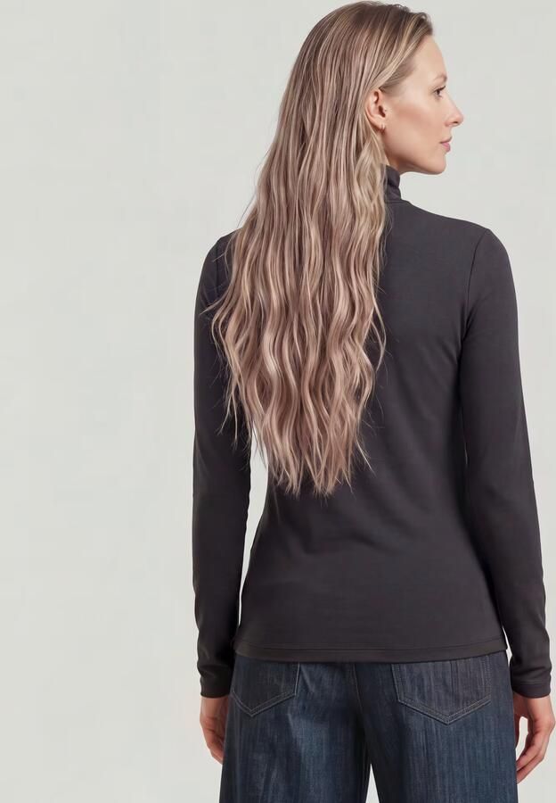 G-Star RAW Regular Mock T-shirt Zwart Dames - Foto 4