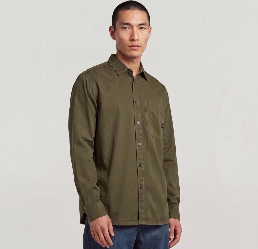 G-Star RAW Regular One Pocket Overhemd Bruin Heren - Foto 3