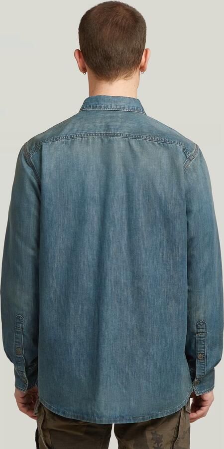 G-Star RAW Regular One-Pocket Overhemd Lichtblauw Heren - Foto 6