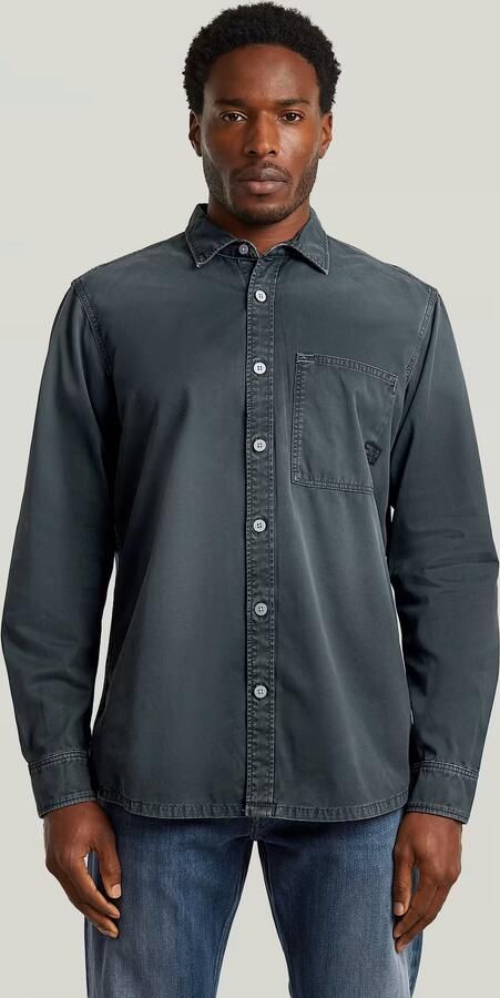 G-Star RAW Regular One-Pocket Overhemd Zwart Heren