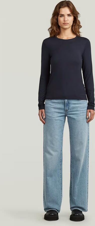 G-Star RAW Regular T-shirt Donkerblauw Dames - Foto 4