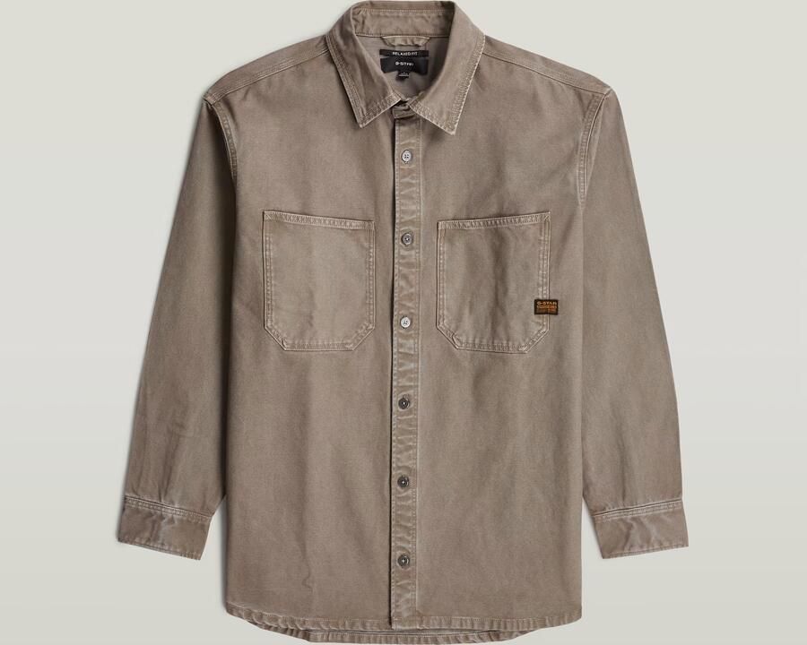 G-Star RAW Relaxed 2-Pocket Overhemd Bruin Heren - Foto 3