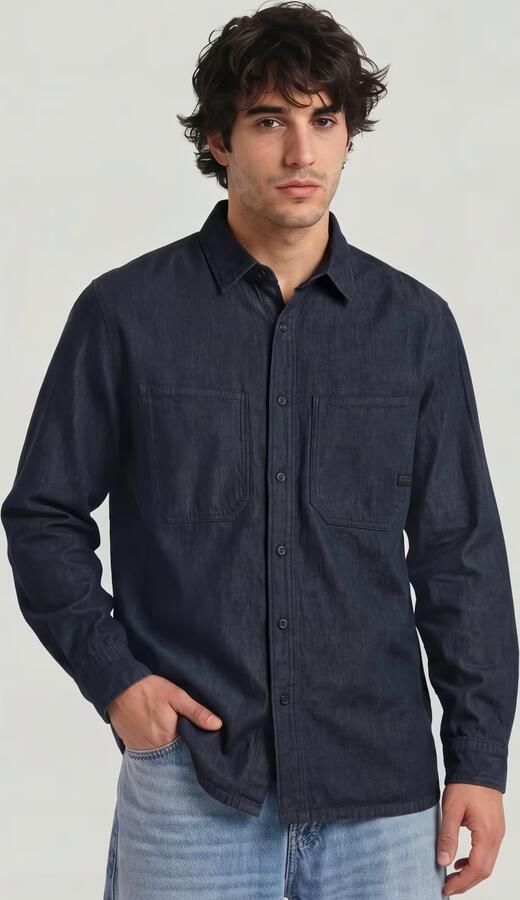 G-Star RAW Relaxed 2-Pocket Overhemd Donkerblauw Heren - Foto 5