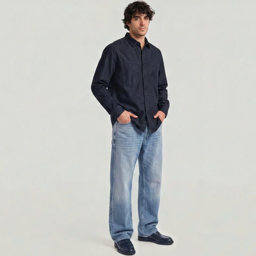 G-Star RAW Relaxed 2-Pocket Overhemd Donkerblauw Heren - Foto 4
