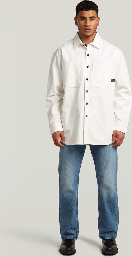 G-Star RAW Relaxed 2-Pocket Overhemd Wit Heren