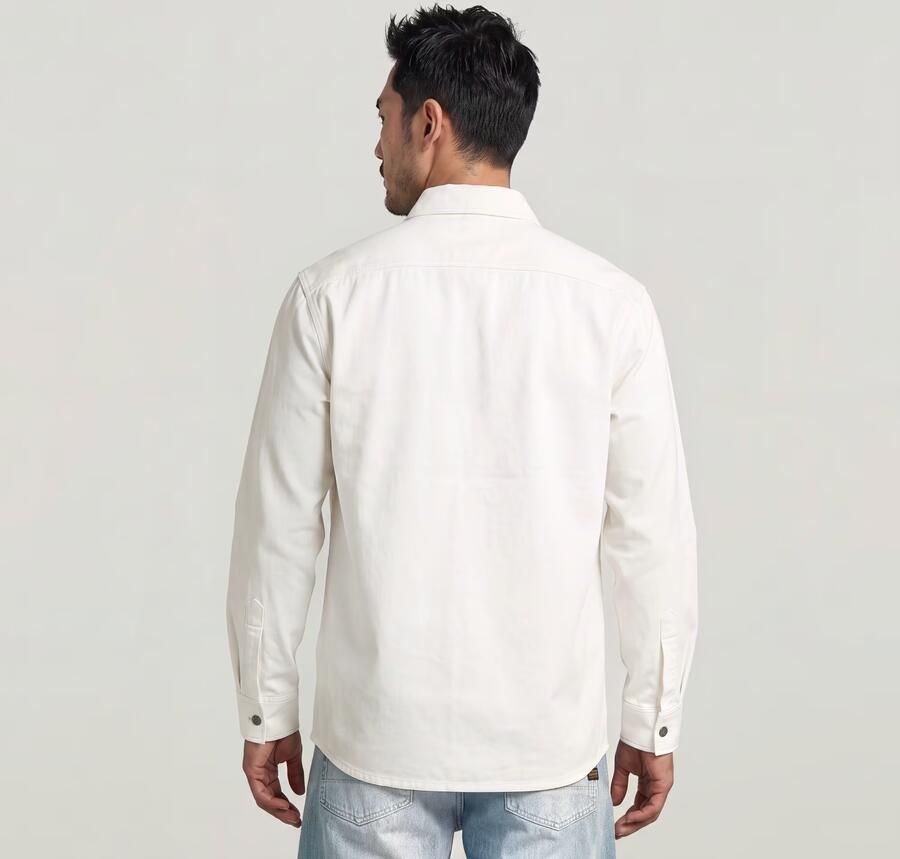 G-Star RAW Relaxed 2-Pocket Overhemd Wit Heren - Foto 4