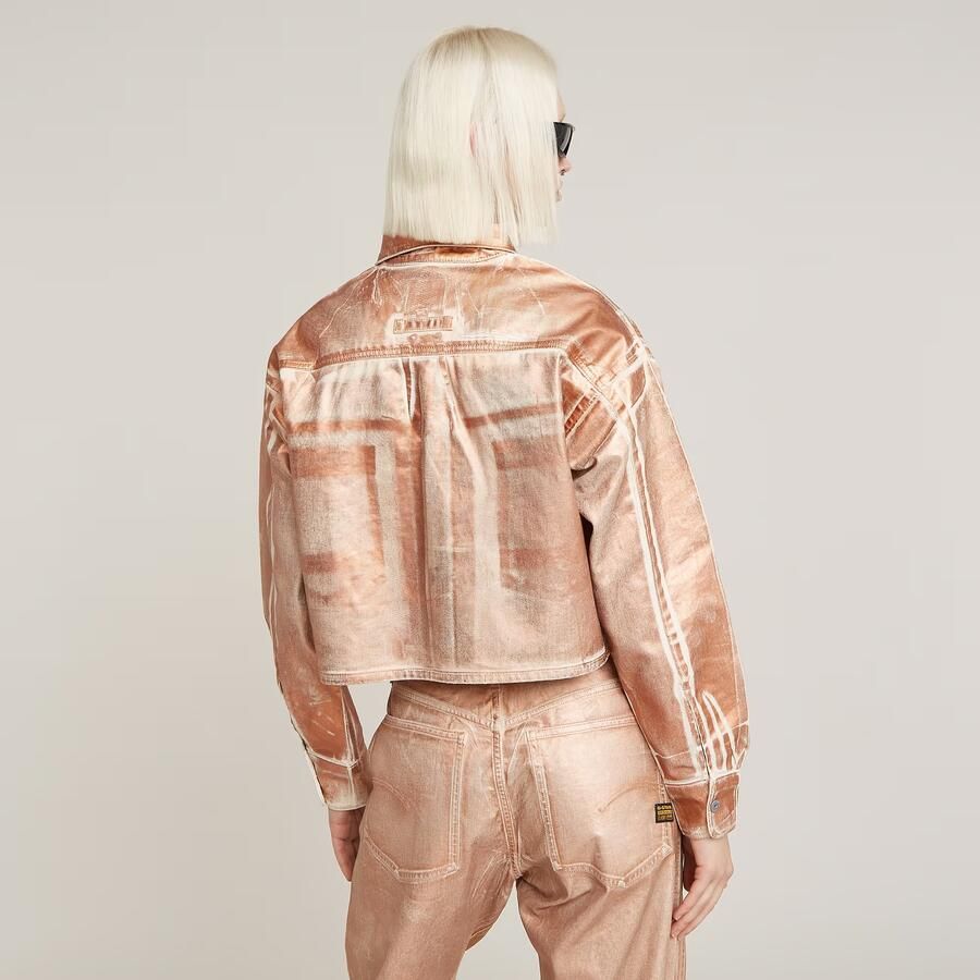 G-Star RAW Relaxed 2-Pocket Overshirt Roze Dames