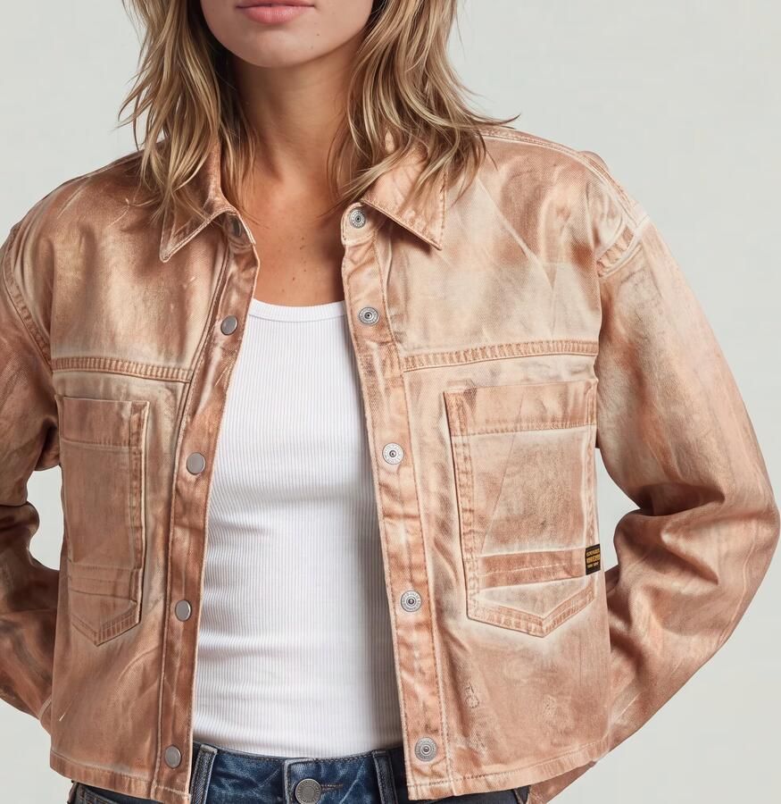 G-Star RAW Relaxed 2-Pocket Overshirt Roze Dames - Foto 5