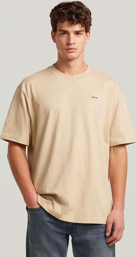 G-Star RAW Relaxed Base T-Shirt Beige Heren