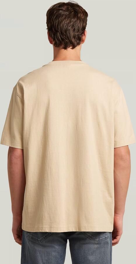 G-Star RAW Relaxed Base T-Shirt Beige Heren - Foto 5