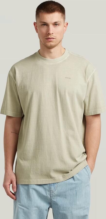 G-Star RAW Relaxed Base T-Shirt Beige Heren