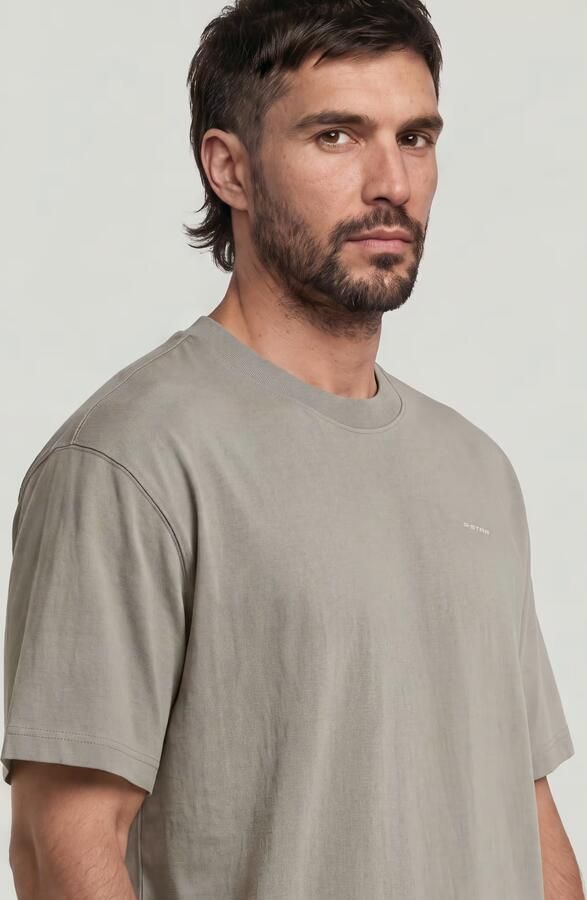 G-Star RAW Relaxed Base T-Shirt Beige Heren - Foto 3