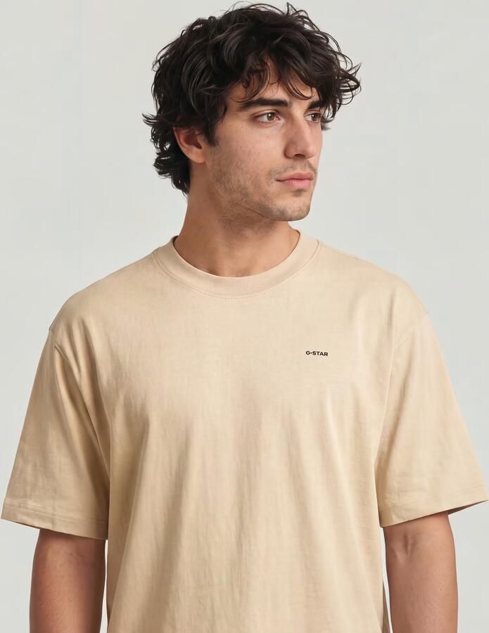 G-Star RAW Relaxed Base T-Shirt Beige Heren - Foto 5