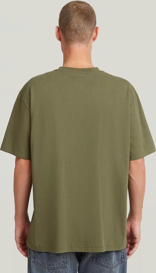 G-Star RAW Relaxed Base T-Shirt Groen Heren