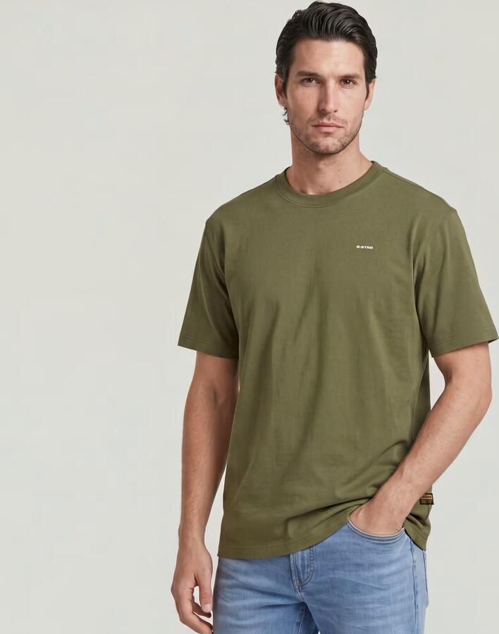 G-Star RAW Relaxed Base T-Shirt Groen Heren - Foto 4
