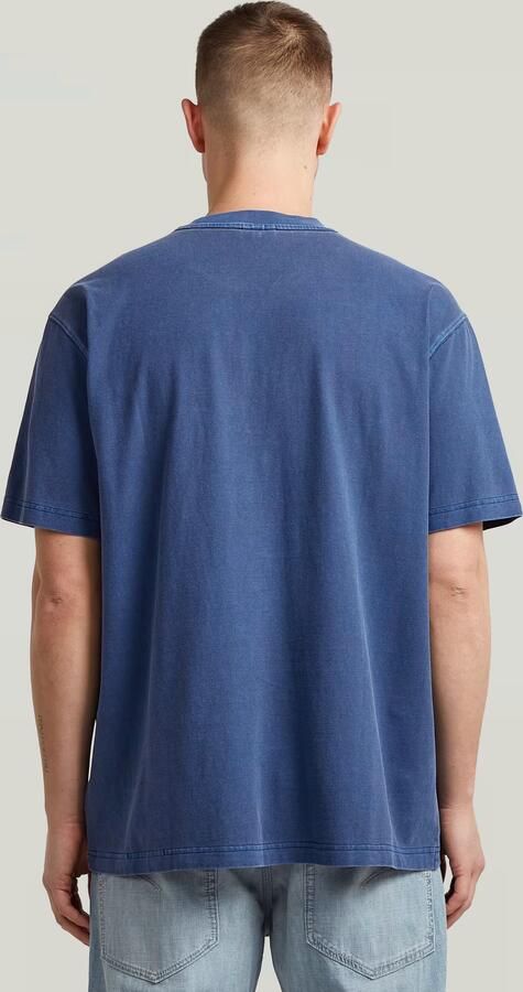 G-Star RAW Relaxed Base T-Shirt Midden blauw Heren - Foto 5