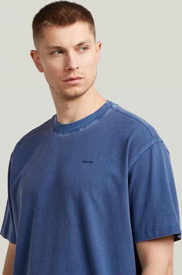 G-Star RAW Relaxed Base T-Shirt Midden blauw Heren - Foto 4