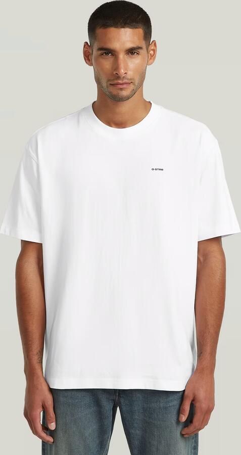 G-Star RAW Relaxed Base T-Shirt Wit Heren