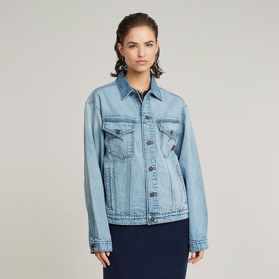 G-Star RAW Relaxed Denim Jack Lichtblauw Dames - Foto 7