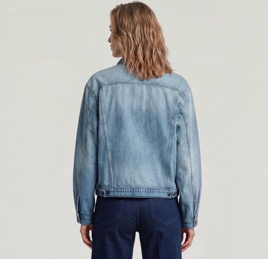 G-Star RAW Relaxed Denim Jack Lichtblauw Dames - Foto 11