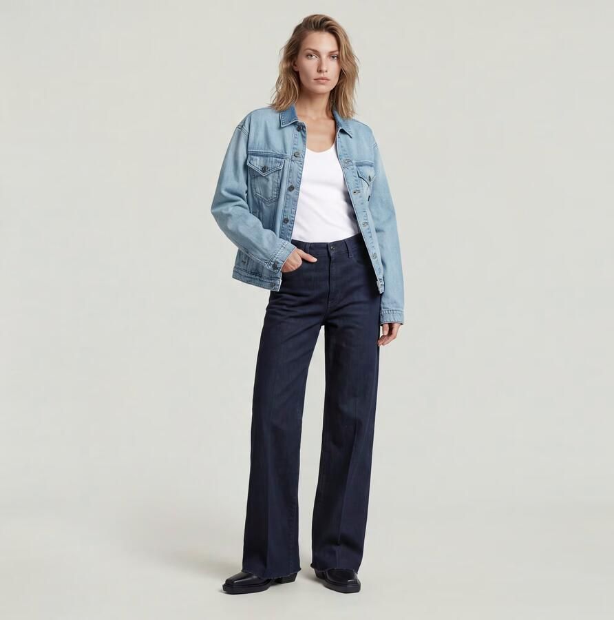 G-Star RAW Relaxed Denim Jack Lichtblauw Dames - Foto 9