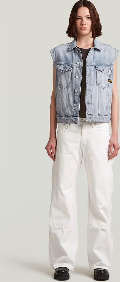 G-Star RAW Relaxed Denim Vest Lichtblauw Dames - Foto 5