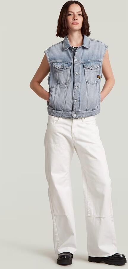 G-Star RAW Relaxed Denim Vest Lichtblauw Dames - Foto 3