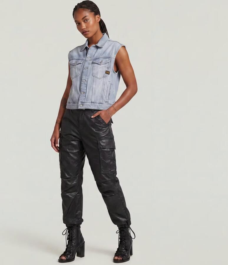 G-Star RAW Relaxed Denim Vest Lichtblauw Dames - Foto 3
